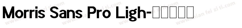 Morris Sans Pro Ligh字体转换